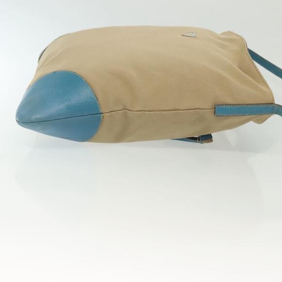 PRADA Shoulder Bag Canvas Beige Silver - Picture 4 of 12